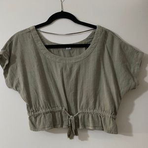 Green Cropped ONeill Shirt